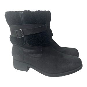 Ugg Blayre III Women’s Black Waterproof Leather Wool Upper Boots